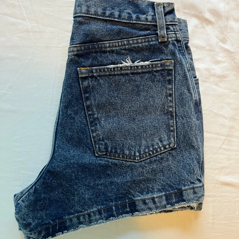 Abercrombie & Fitch Dark Blue Jean Shorts - Picture 7 of 7